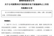 *ST嘉寓提示存在“面值退”風(fēng)險，收盤價首次低于1元/股