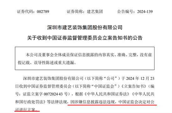 又一家A股公司，被證監(jiān)會立案！股價已二連跌停！